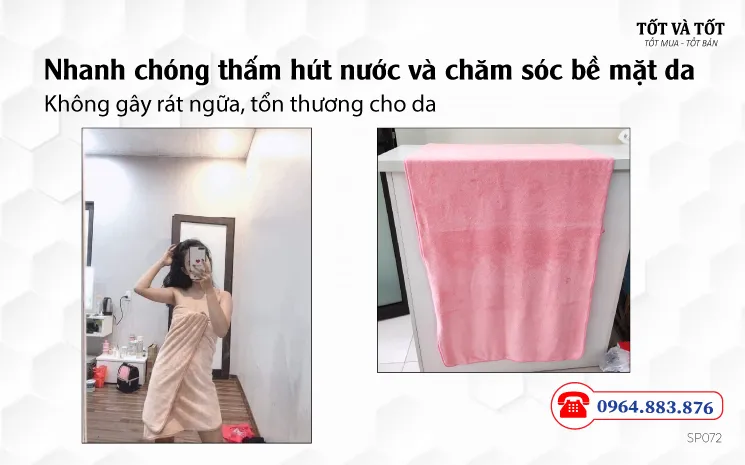 Khăn tắm Hàn Quốc kích thước 70cm x140cm